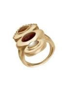 Lucky Brand Goldtone 3-stone Ring