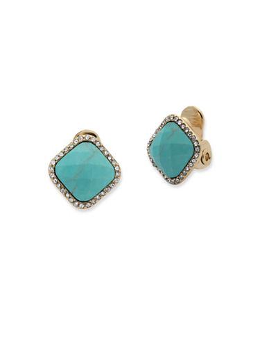 Anne Klein Reconstituted Stone Stud Earrings