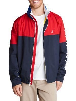 Nautica Lightweight Colorblock Parka