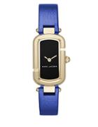 Marc Jacobs Goldtone Stainless Steel And Metallic Leather Two-hand Analog Watch
