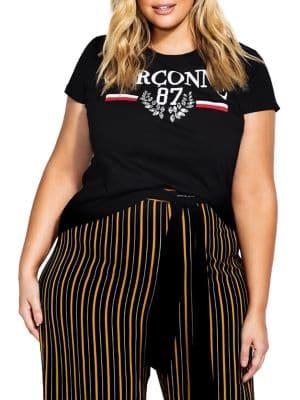City Chic Plus Oh La La T-shirt