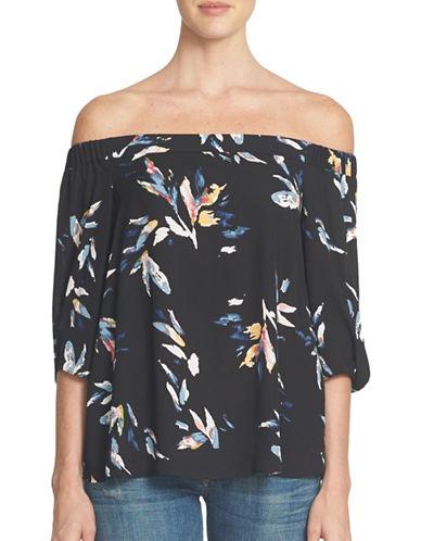 1 State Off-the-shoulder Knot Sleeve Blouse