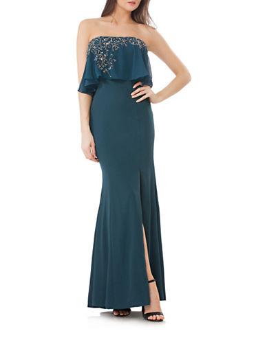Js Collections Embellished Popover Gown