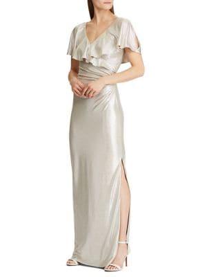 Lauren Ralph Lauren Shimmer Evening Gown