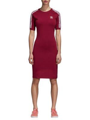 Adidas Originals Three-stipe Shirt Dress