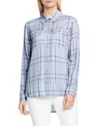 Two By Vince Camuto Wistful Plaid Collared Utility Shirt