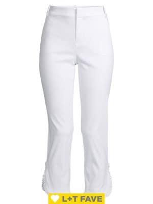 Lord & Taylor Kelly Flare Cropped Pants