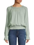 Highline Collective Smocked Raglan Sleeve Top