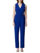 Tahari Arthur S. Levine Sleeveless V-neck Jumpsuit