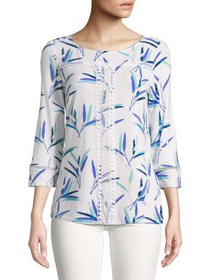 Isaac Mizrahi New York Printed Jersey Top