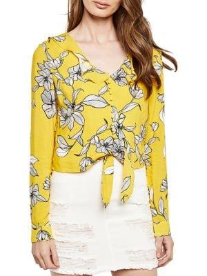 Bardot Tully Printed Top