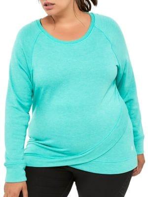 Activezone Plus Tulip-hem Pullover