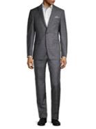 Tallia Orange Plaid Wool Suit