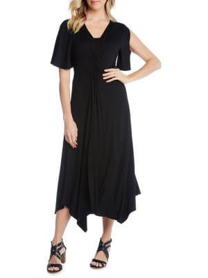 Karen Kane Asymmetric Twist-front Dress