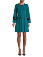 Michael Michael Kors Lace Sleeve A-line Dress