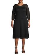 Calvin Klein Plus Long Sleeve Sweater Dress