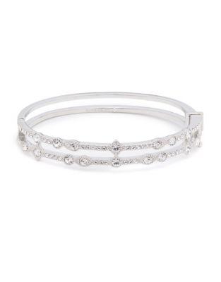 Givenchy Crystal Double Row Bangle Bracelet