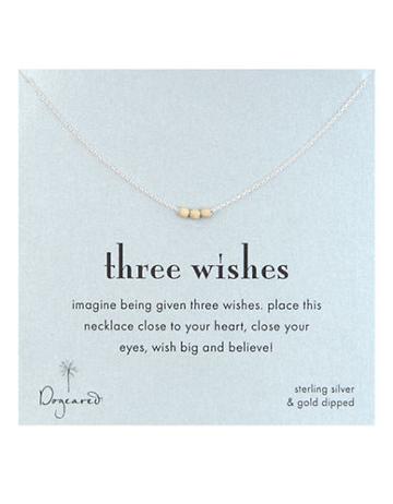 Dogeared '3 Wishes' Gold Stardust Bead Necklace