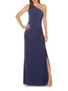 Laundry By Shelli Segal Beaded One Shoulder Gown