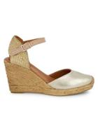 Kurt Geiger London Monty Leather Wedged Espadrilles