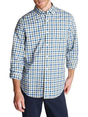 Nautica Plaid Classic-fit Poplin Shirt