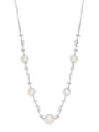 Nadri Cadence Rhodium-plated And 8-11mm Freshwater Pearl Station Necklace