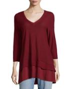 Two By Vince Camuto Mixed Media Blouse