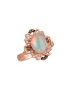 Le Vian Neoplitan Opal And 14k Strawberry Gold Cocktail Ring