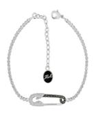 Karl Lagerfeld Safety Pin Crystal-embellished Bracelet