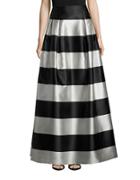 Eliza J Tonal Stripe A-line Skirt