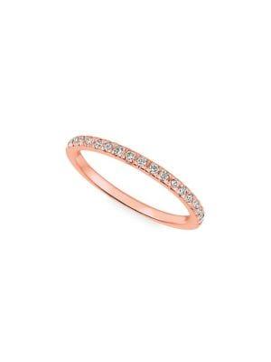 Morris & David 14k Rose Gold & 0.25 Tcw Diamond Band Ring