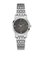 Bulova Ladies' Diamond-accented Black Dial Watch, 96p148