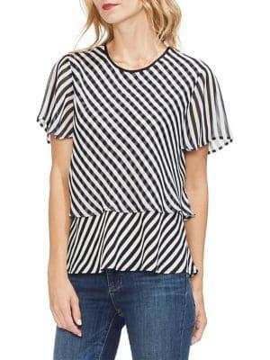 Vince Camuto Sunrise Bay Mixed Stripe Top