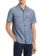 Calvin Klein Striped Short-sleeve Utility Shirt