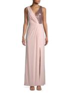 Vince Camuto Sequin Chiffon Gown