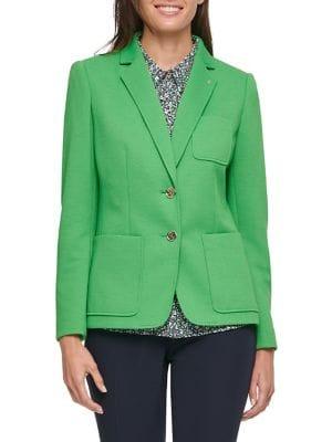 Tommy Hilfiger Solid Notch-lapel Jacket