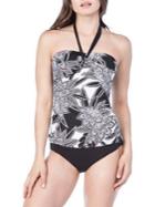 Lauren Ralph Lauren Graphic Floral Twist Tankini Top