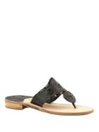 Jack Rogers Hampton Whipstitched Leather Sandals