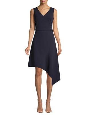 Donna Karan Sleeveless Asymmetric Dress