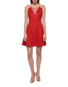 Guess Embossed Chevron Dress