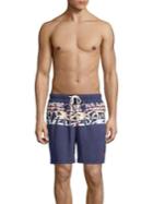 Tommy Bahama Palm-print Swim Shorts