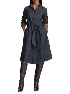 Lauren Ralph Lauren Petite Denim Shirt Dress