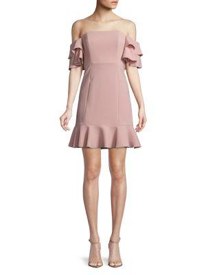 Rachel Zoe Tracy Off-the-shoulder A-line Dress