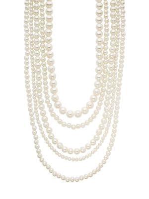 Design Lab Five-row Bead Strand Necklace