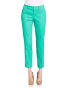Lord & Taylor Cropped Stretch-pique Pants