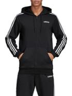 Adidas 3-stripes Cotton-blend Hooded Jacket