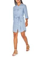 Dorothy Perkins Three-quarter Sleeve Chambray Shirtdress