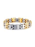 Lord & Taylor Two-tone H-link Bracelet