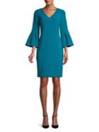 Eliza J Petite Flared Sleeve Sheath Dress