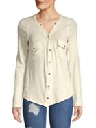 Free People Starlight Button Front Shirt